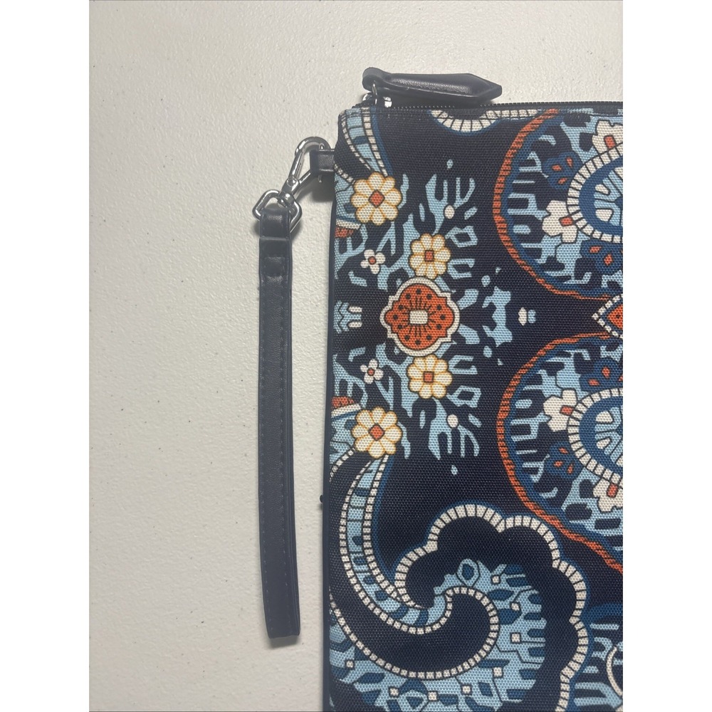 Vera Bradley Marrakesh Retired Print Canvas XL Clutch Travel Pouch Wristlet - Picture 3 of 7